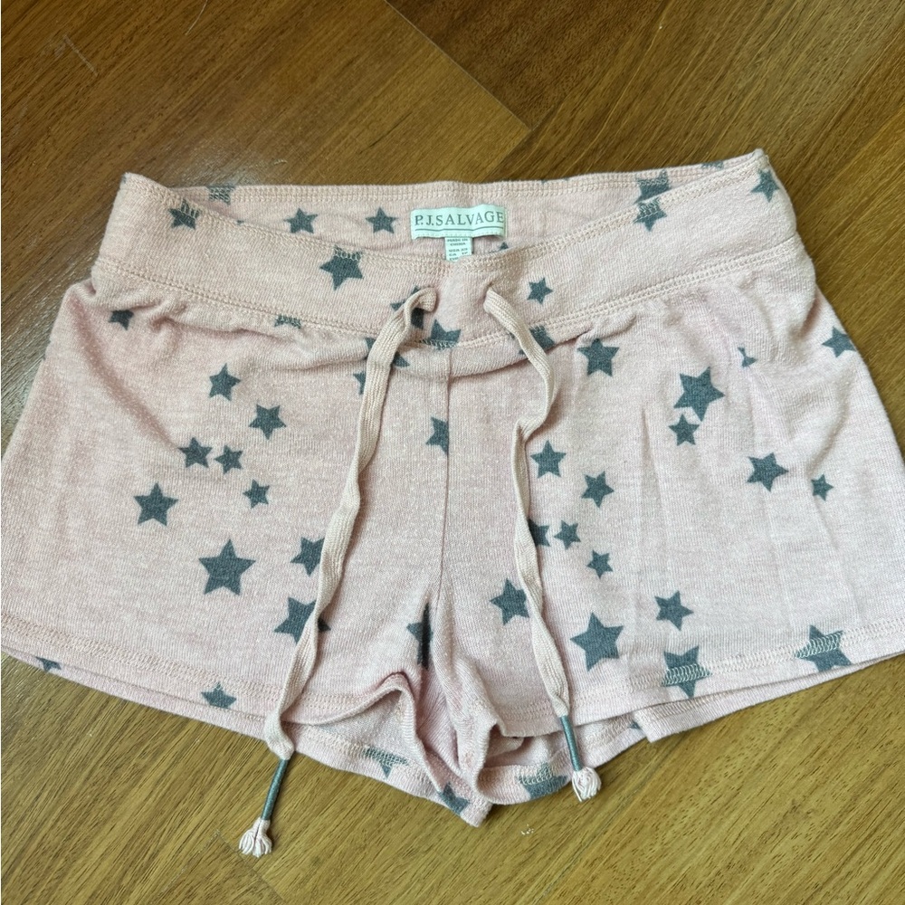 P.J. Salvage Blush Star Pattern Shorts